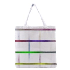 Blurred Lines Grocery Tote Bag by designsbyamerianna