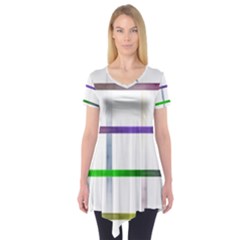 Blurred Lines Short Sleeve Tunic 