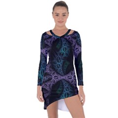 Leeches Asymmetric Cut-out Shift Dress