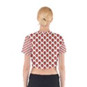 Fruit Strawberry Pattern  Cotton Crop Top View2