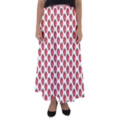 Fruit Strawberry Pattern  Flared Maxi Skirt by ShiroSan