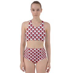 Fruit Strawberry Pattern Bikini Swimsuit Spa Swimsuit 