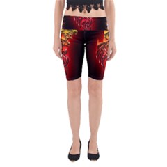 Dragon Fire Yoga Cropped Leggings