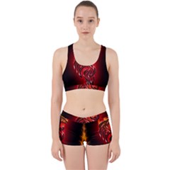 Dragon Fire Work It Out Sports Bra Set by BangZart