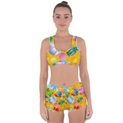 Sweets And Sugar Candies Vector  Racerback Boyleg Bikini Set