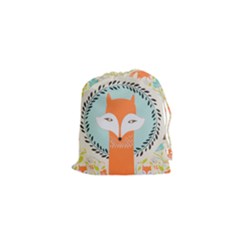 Foxy Fox Canvas Art Print Traditional Drawstring Pouches (xs)  by BangZart