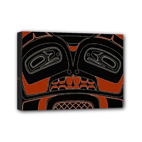 Traditional Northwest Coast Native Art Mini Canvas 7  X 5  by BangZart