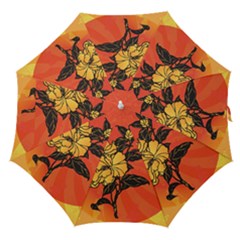 Vector Asian Flowers Straight Umbrellas by BangZart