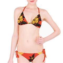 Vector Asian Flowers Bikini Set by BangZart