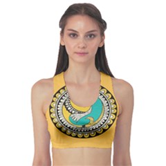 Madhubani Fish Indian Ethnic Pattern Sports Bra by BangZart