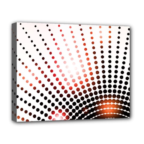 Radial Dotted Lights Deluxe Canvas 20  X 16   by BangZart