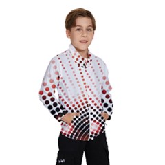 Radial Dotted Lights Wind Breaker (kids) by BangZart