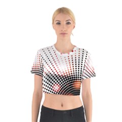 Radial Dotted Lights Cotton Crop Top