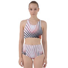 Radial Dotted Lights Bikini Swimsuit Spa Swimsuit 