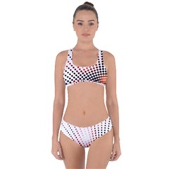 Radial Dotted Lights Criss Cross Bikini Set