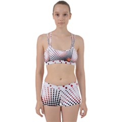 Radial Dotted Lights Women s Sports Set