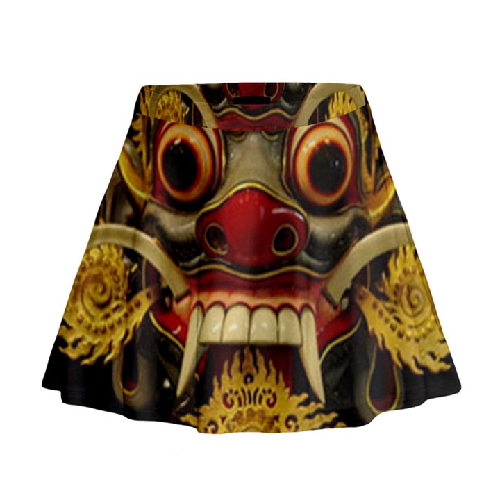 Bali Mask Mini Flare Skirt