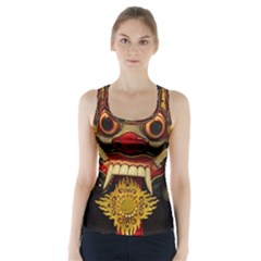 Bali Mask Racer Back Sports Top by BangZart