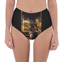 Drink Good Whiskey Reversible High-waist Bikini Bottoms