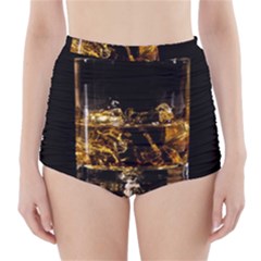 Drink Good Whiskey High-waisted Bikini Bottoms by BangZart