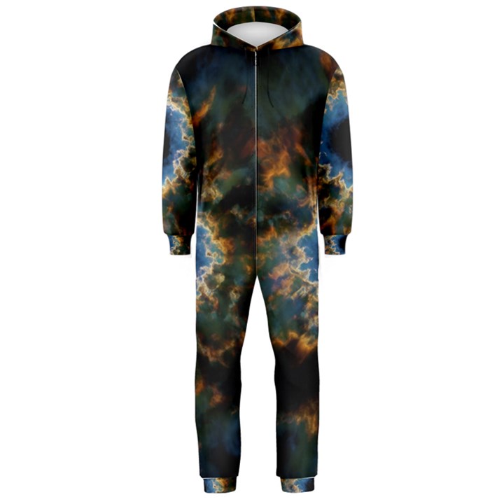 Crazy  Giant Galaxy Nebula Hooded Jumpsuit (Men) 