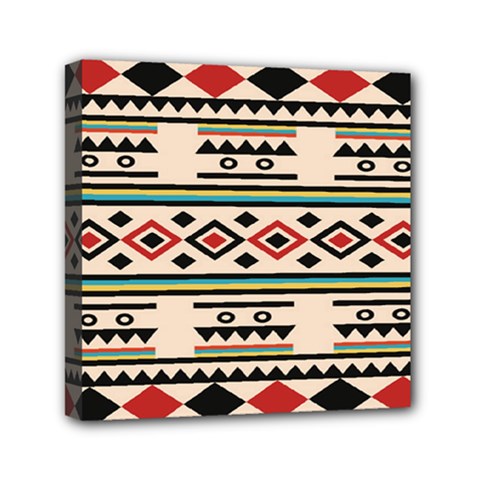 Tribal Pattern Mini Canvas 6  X 6  by BangZart