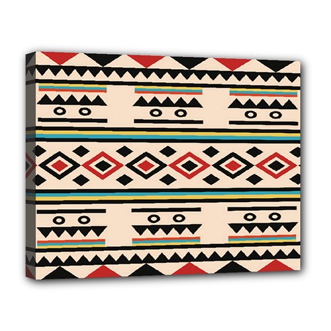 Tribal Pattern Canvas 14  X 11  by BangZart