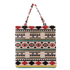 Tribal Pattern Grocery Tote Bag by BangZart