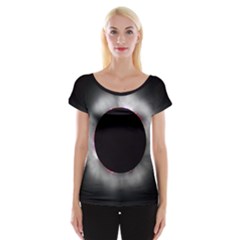 Solar Eclipse Cap Sleeve Tops