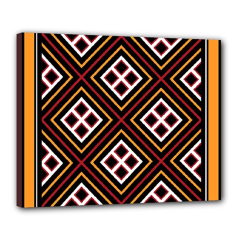 Toraja Pattern Pa re po  Sanguba ( Dancing Alone ) Canvas 20  X 16  by BangZart