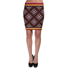 Toraja Pattern Pa re po  Sanguba ( Dancing Alone ) Bodycon Skirt by BangZart