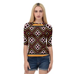 Toraja Pattern Pa re po  Sanguba ( Dancing Alone ) Quarter Sleeve Tee