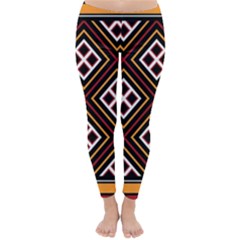 Toraja Pattern Pa re po  Sanguba ( Dancing Alone ) Classic Winter Leggings by BangZart