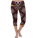 Toraja Pattern Pa re po  Sanguba ( Dancing Alone ) Capri Yoga Leggings View1