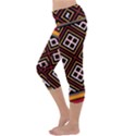 Toraja Pattern Pa re po  Sanguba ( Dancing Alone ) Capri Yoga Leggings View2