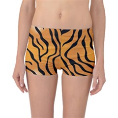 Tiger Skin Pattern Boyleg Bikini Bottoms by BangZart