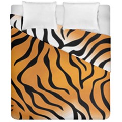 Tiger Skin Pattern Duvet Cover Double Side (california King Size) by BangZart