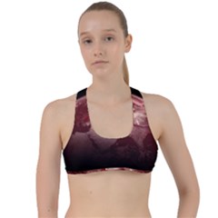 Planet Fantasy Art Criss Cross Racerback Sports Bra