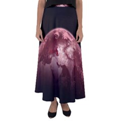 Planet Fantasy Art Flared Maxi Skirt by BangZart