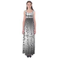 Science Formulas Empire Waist Maxi Dress by BangZart