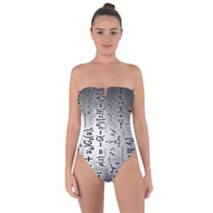 Science Formulas Tie Back One Piece Swimsuit