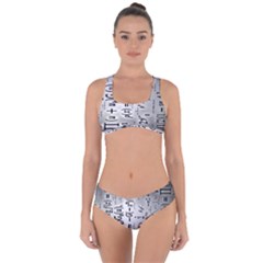 Science Formulas Criss Cross Bikini Set