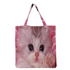 Cat  Animal  Kitten  Pet Grocery Tote Bag by BangZart