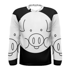 Pig Logo Men s Long Sleeve Tee by BangZart