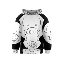 Pig Logo Kids  Pullover Hoodie by BangZart