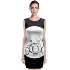 Pig Logo Classic Sleeveless Midi Dress by BangZart