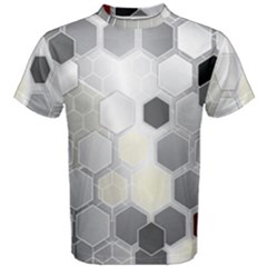 Honeycomb Pattern Men s Cotton Tee