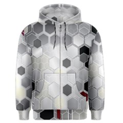 Honeycomb Pattern Men s Zipper Hoodie by BangZart