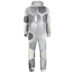 Honeycomb Pattern Hooded Jumpsuit (men) 