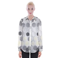 Honeycomb Pattern Womens Long Sleeve Shirt